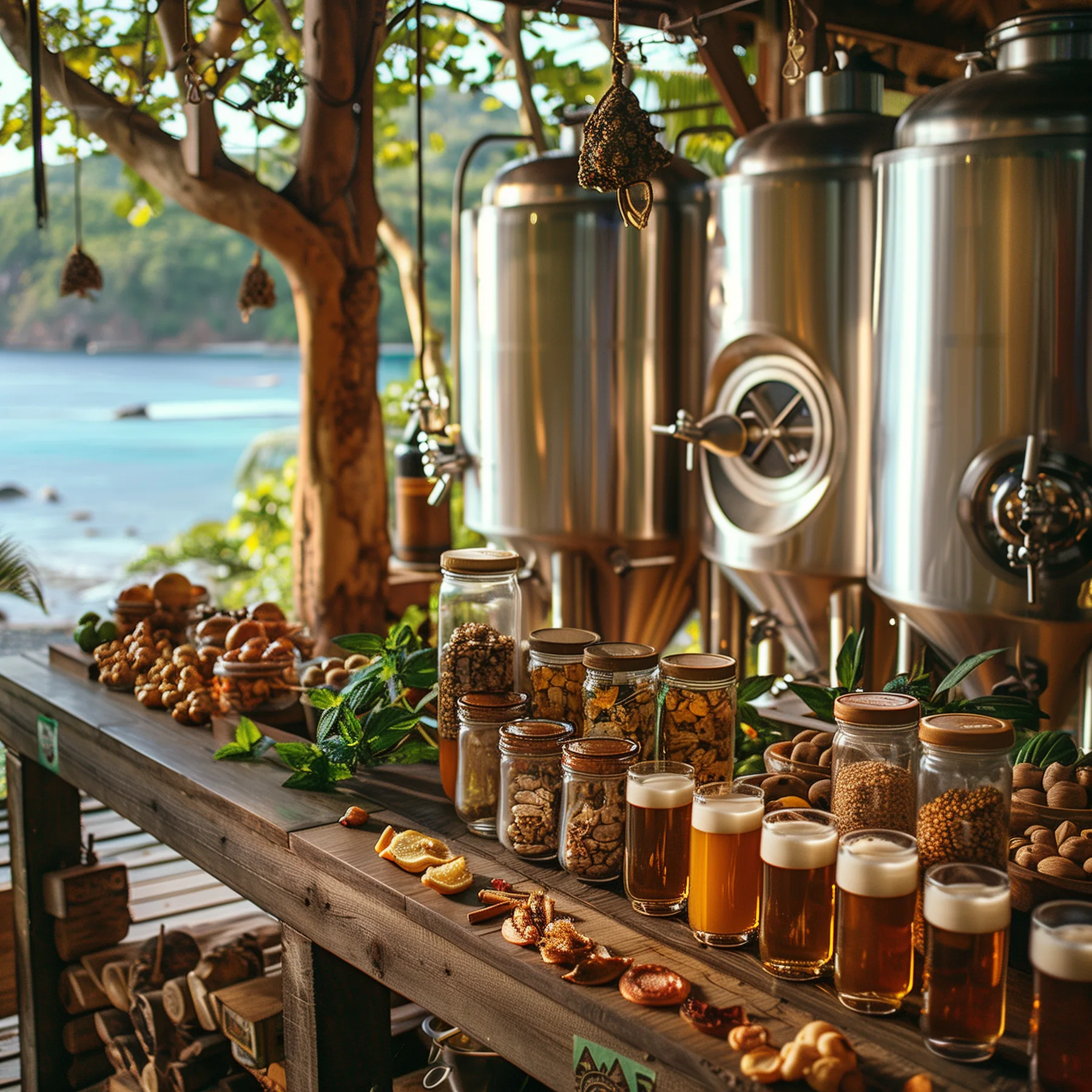 A fresh craft beer being poured