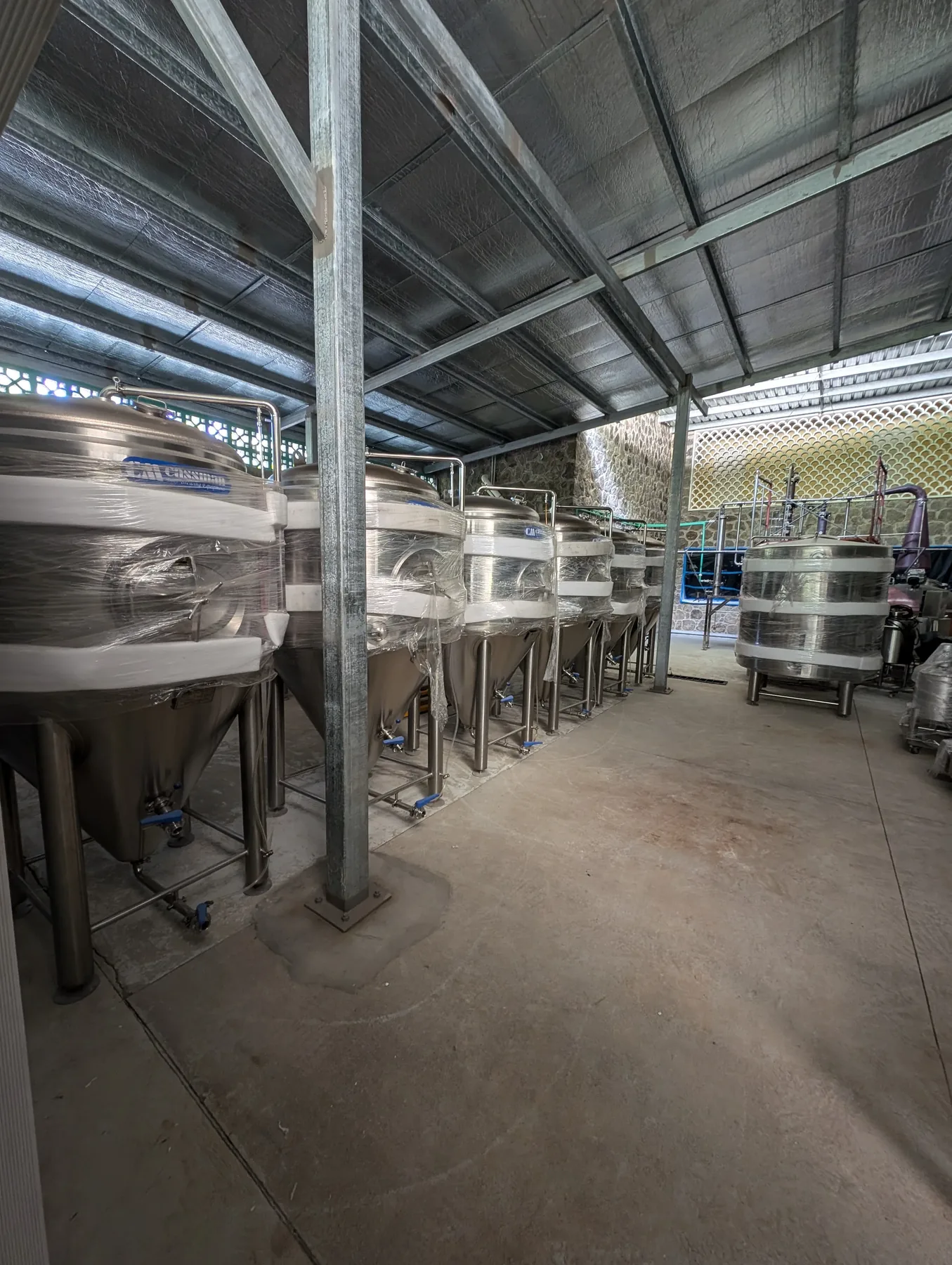 Brewhouse installation in progress – view 1