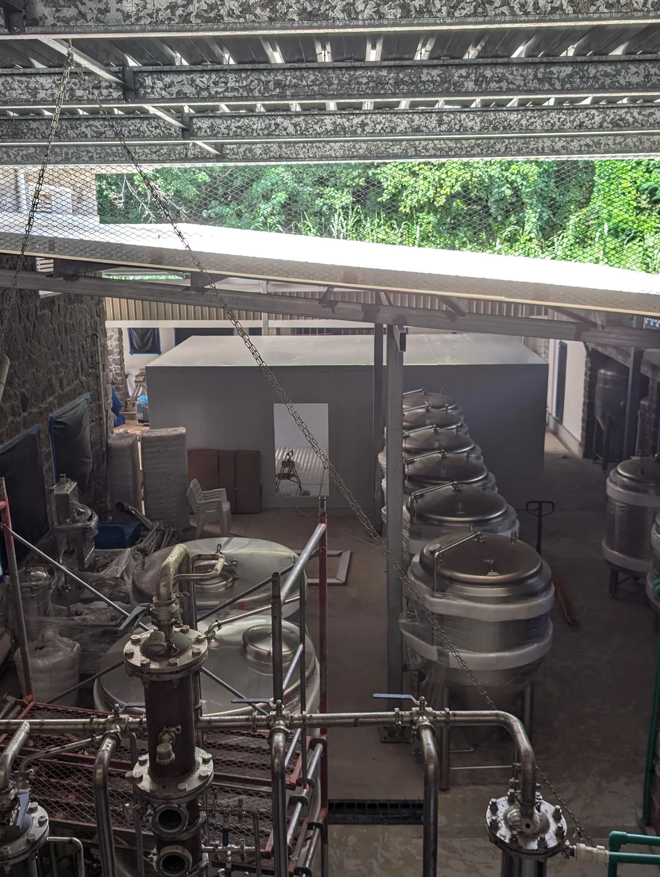 Brewhouse installation in progress – view 2
